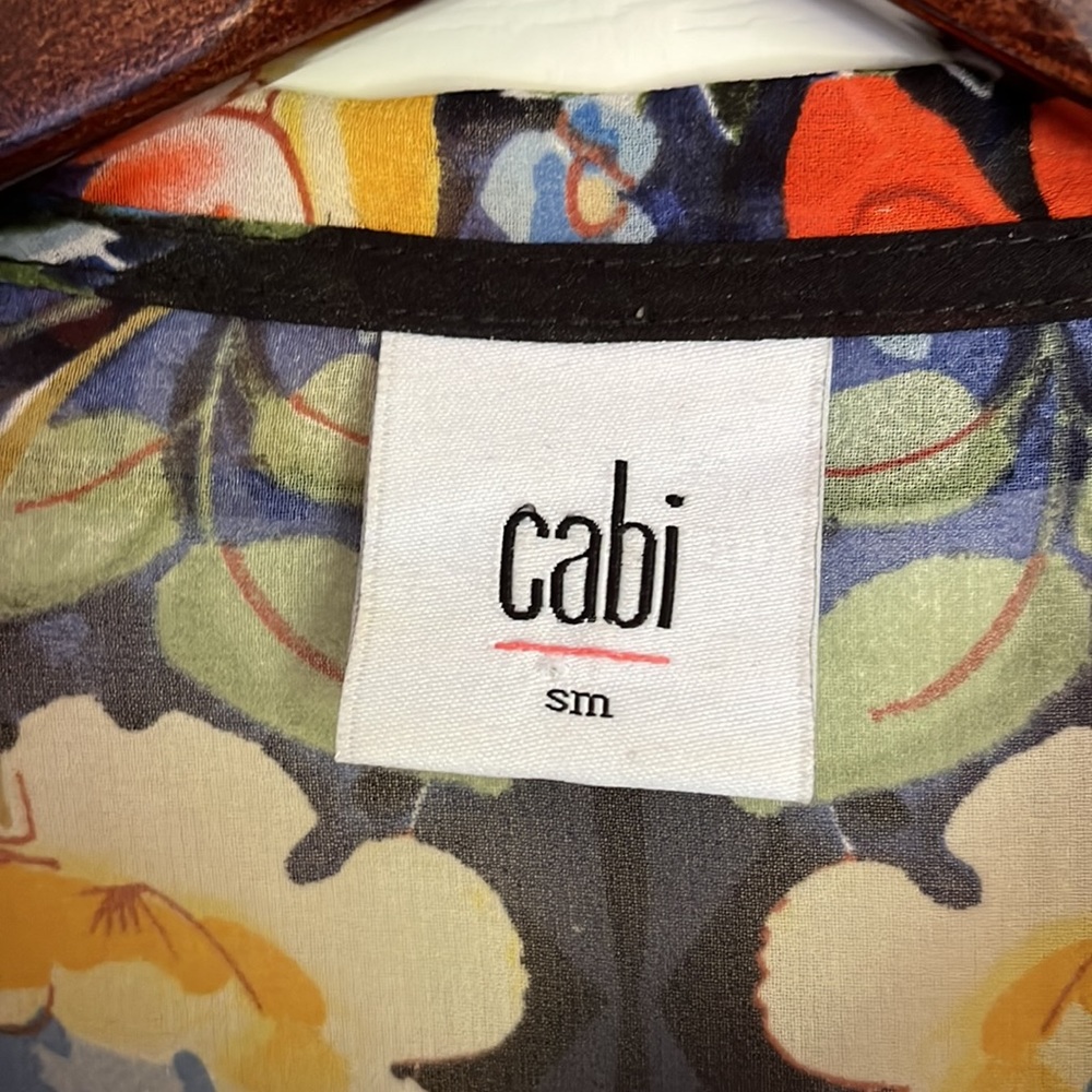 Euc Cabi Sheer Button-Down Blouse - image 4